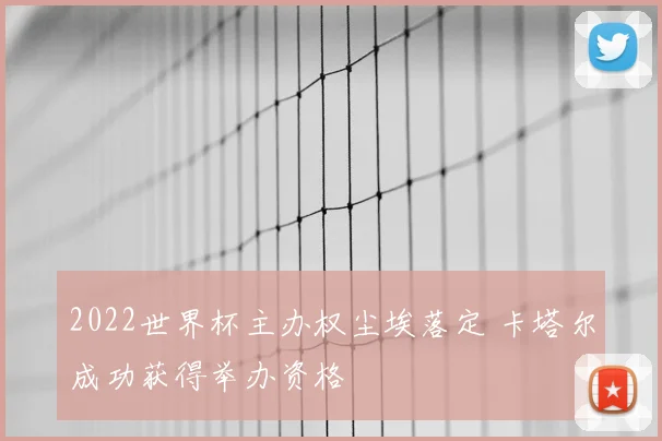 2022世界杯主办权尘埃落定 卡塔尔成功获得举办资格
